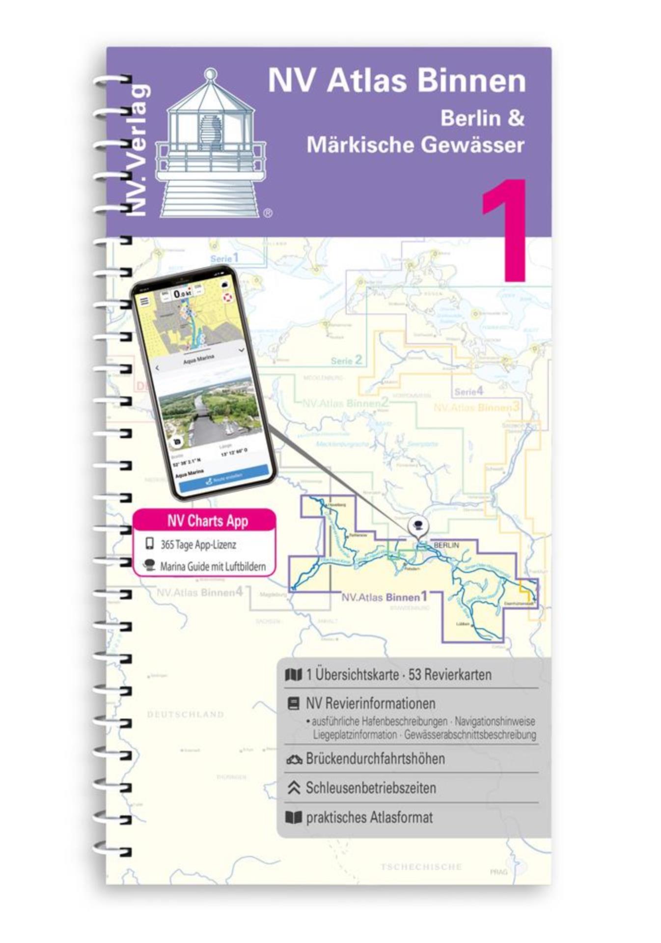 Nautischer Verlag NV Binnen 1 Kombipack Berlin & Märkische Gewässer