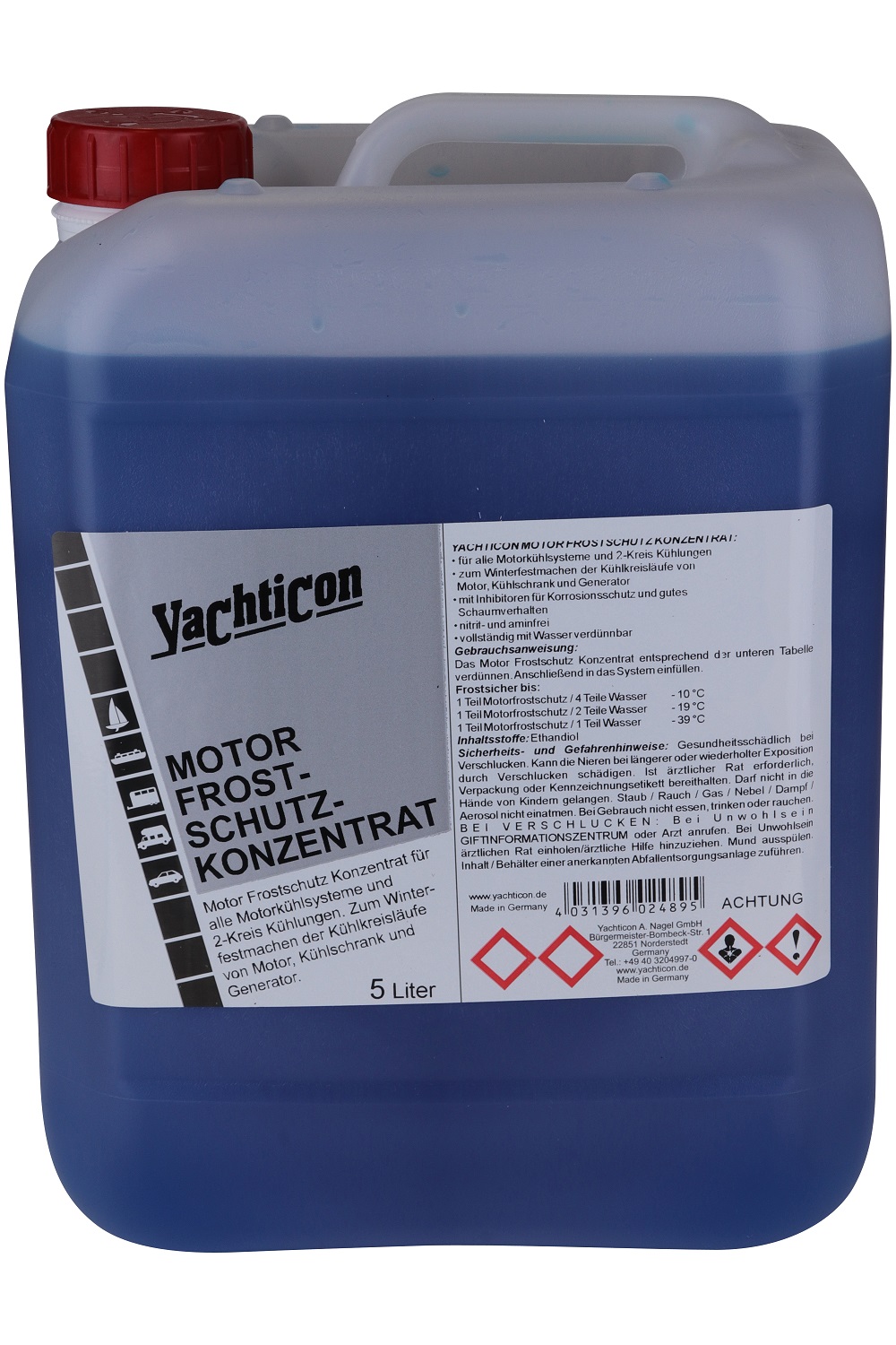 Yachticon Motor Frostschutz Konzentrat, 5 Liter