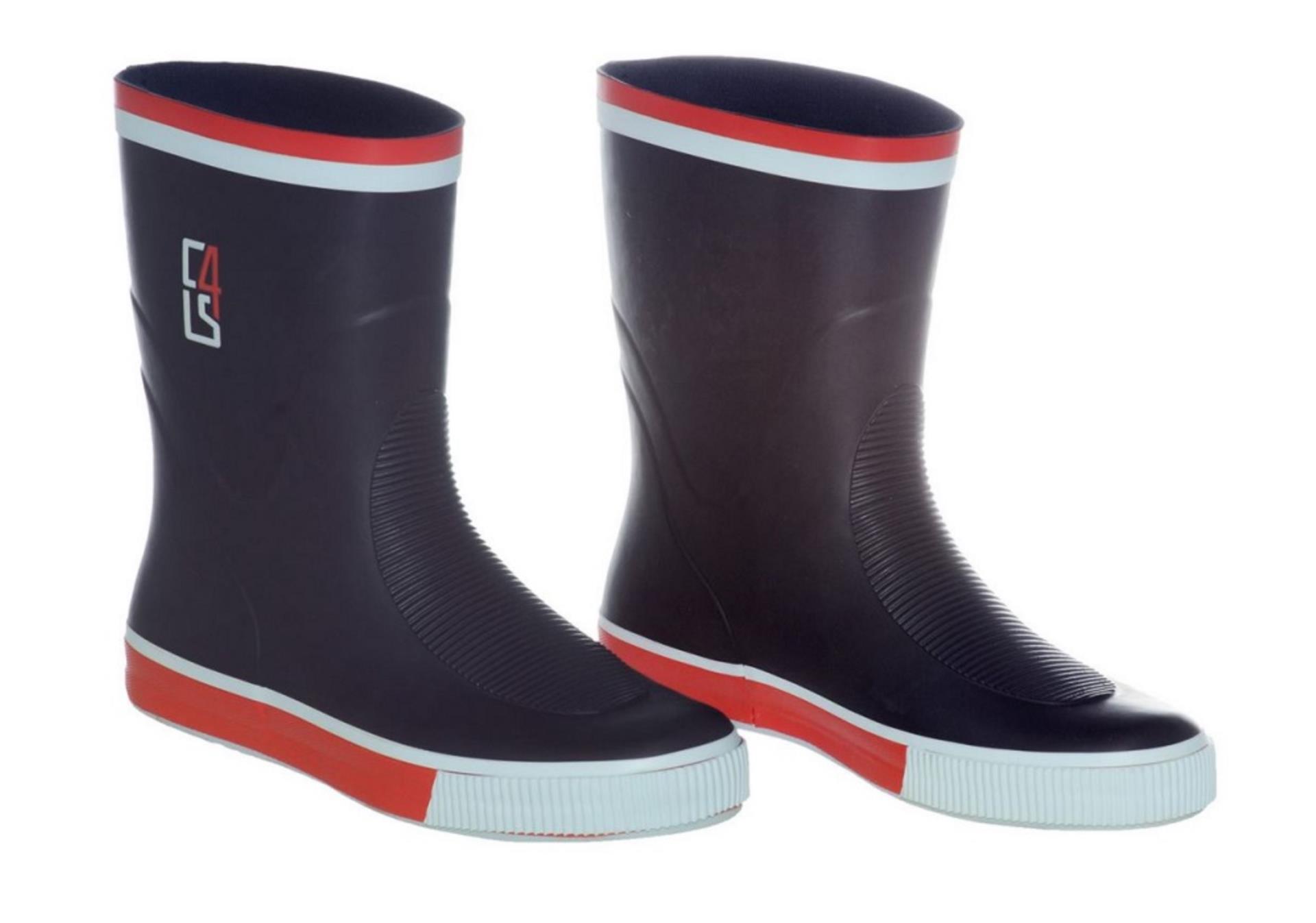 C4S Seglerstiefel lang schwarz/grau Gr. 43