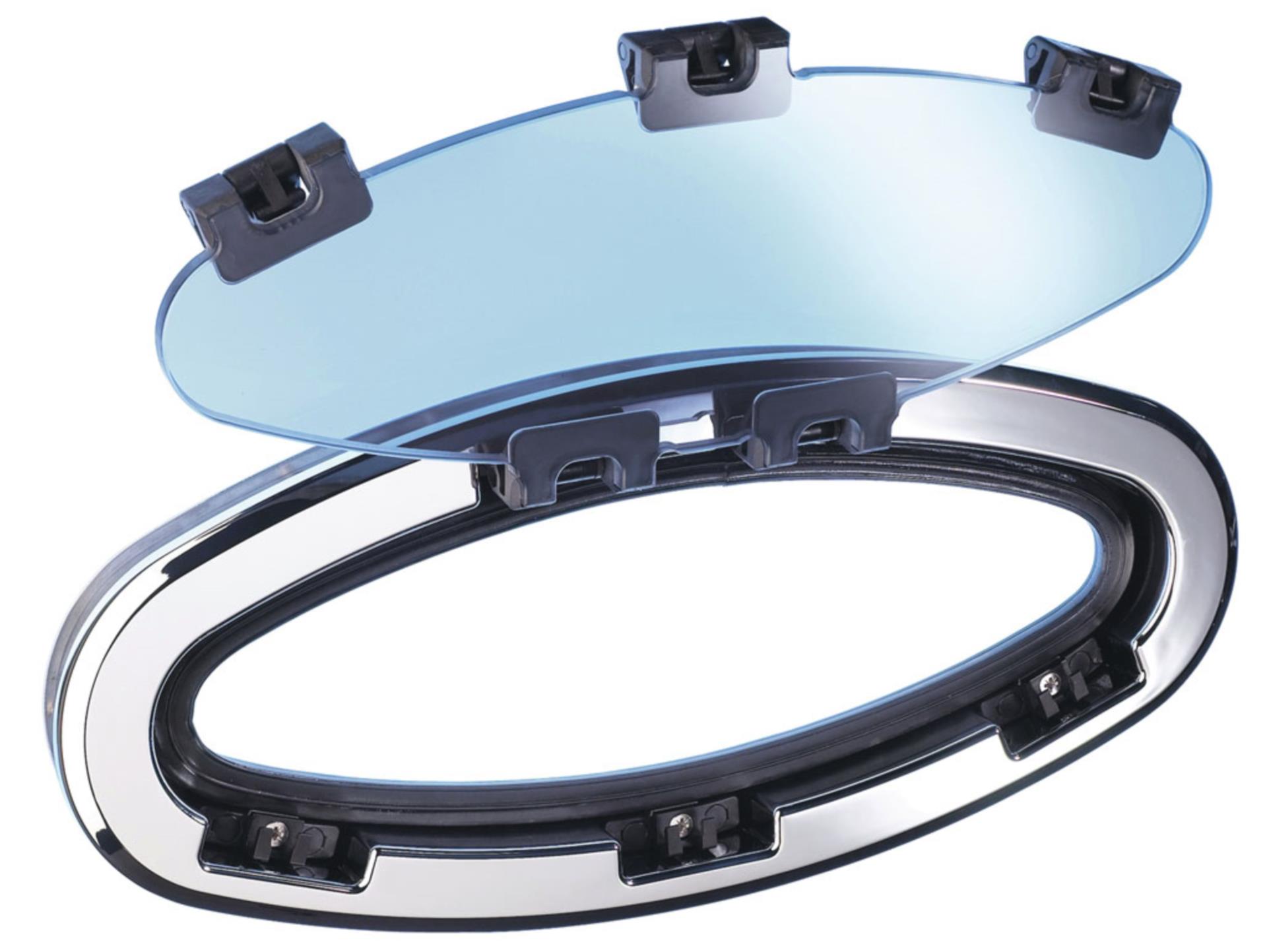 Lewmar Edelstahlfenster Fixedlight, 191 x 367 mm
