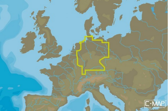 C-Map Karten C-MAP MAX WIDE - Germany Inland SD/MSD 