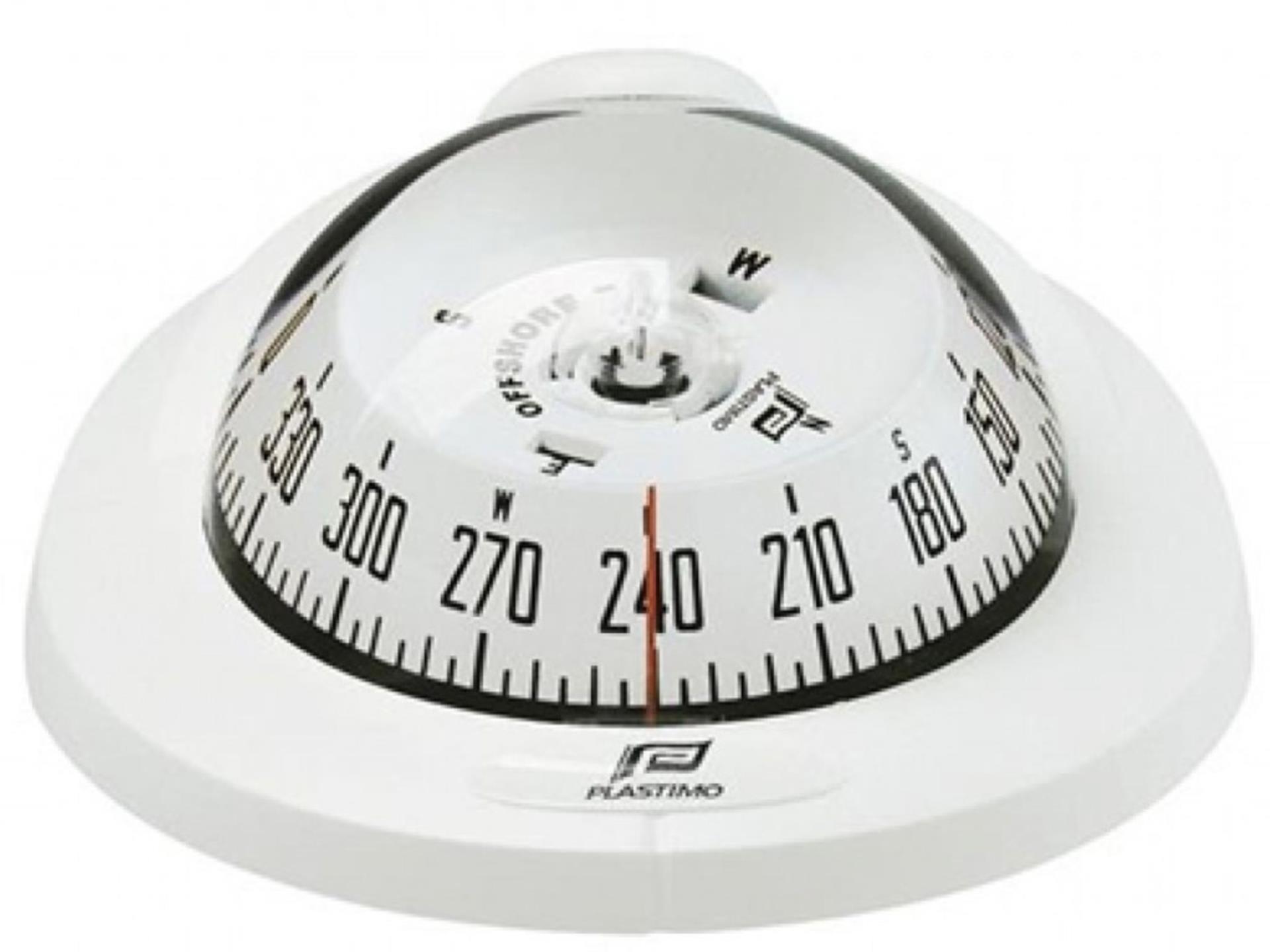 Plastimo Offshore 75 Kompass weiß, Flach Aufbau Plastimo Offshore 75 Kompass weiß, Flach Aufbau