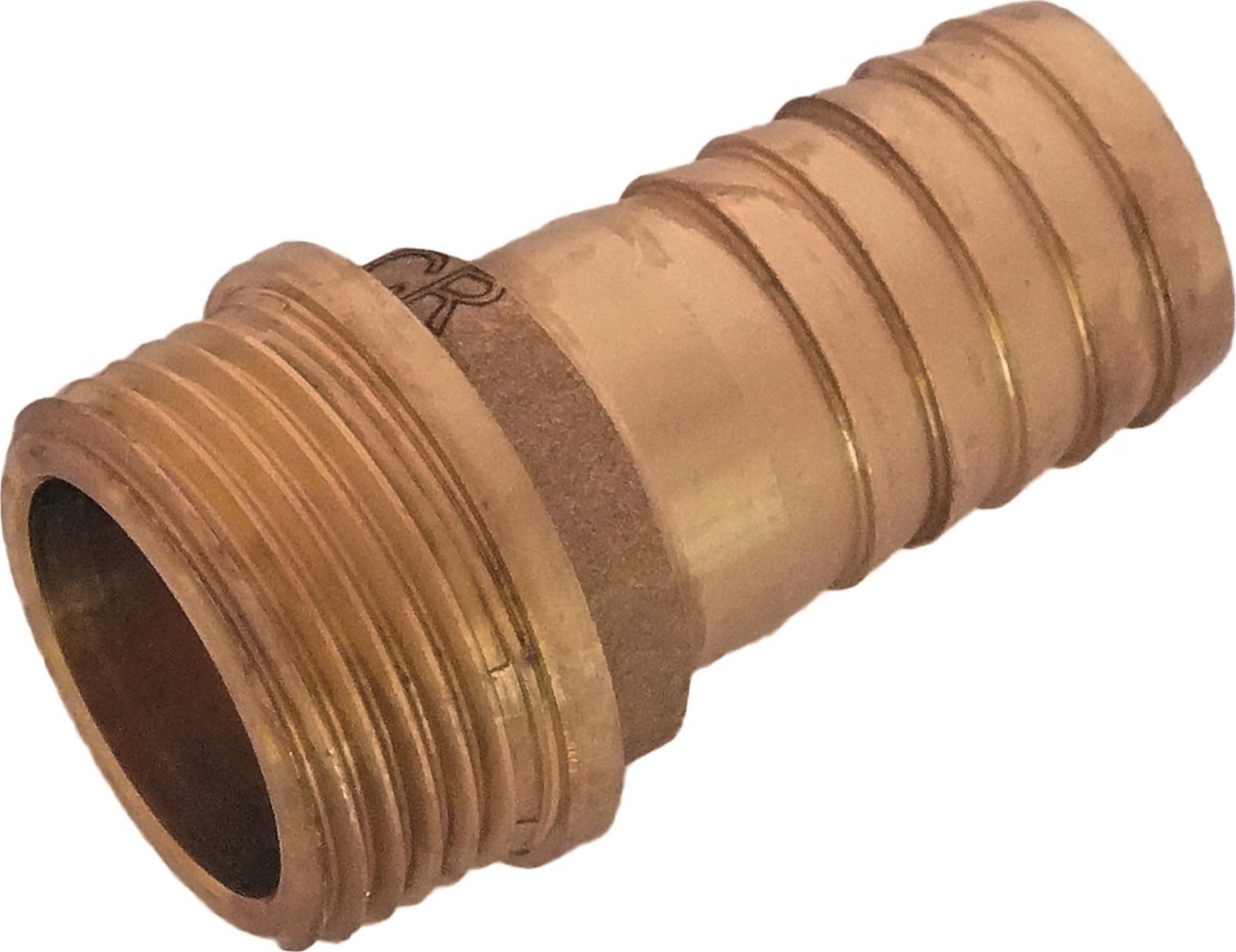 CR Messing Fitting Schlauchtülle mit Aussengewinde CR, 1/2" x 19 mm