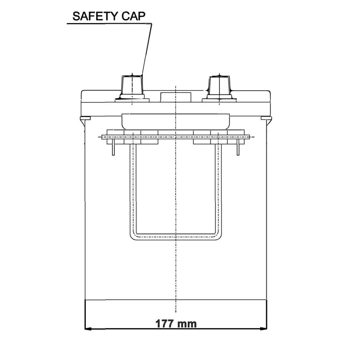 Vetus AGM Batterie 140 Ah, 513 x 189 x 223 mm, 40,7 kg Vetus AGM Batterie 140 Ah, 513 x 189 x 223 mm, 40,7 kg