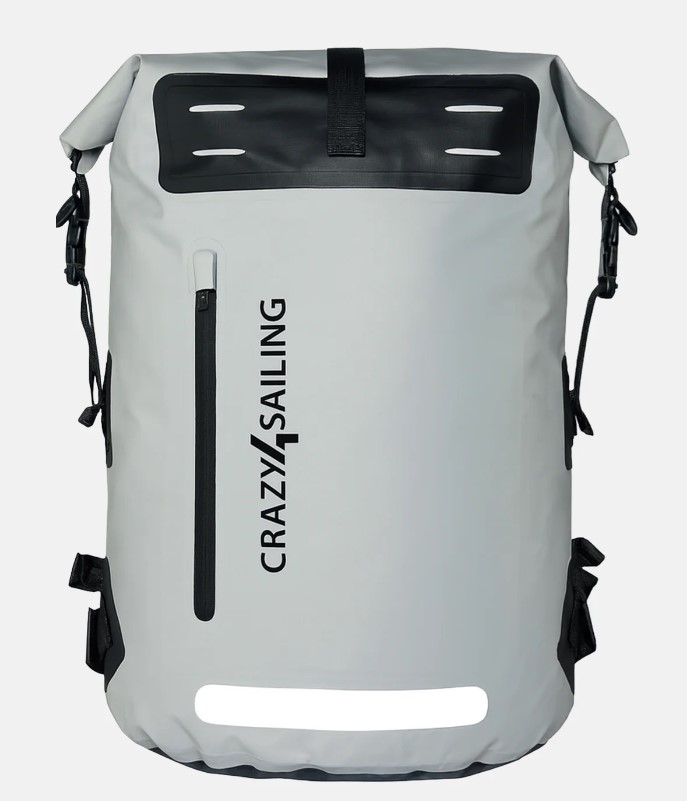Crazy4Sailing C4S Wasserdichter Rucksack 35 L PVC hellgrau