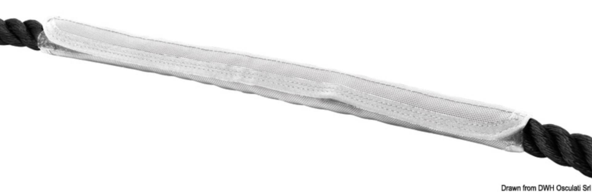 Leinenschoner 600 mm, weiss für 12 / 16 mmØ