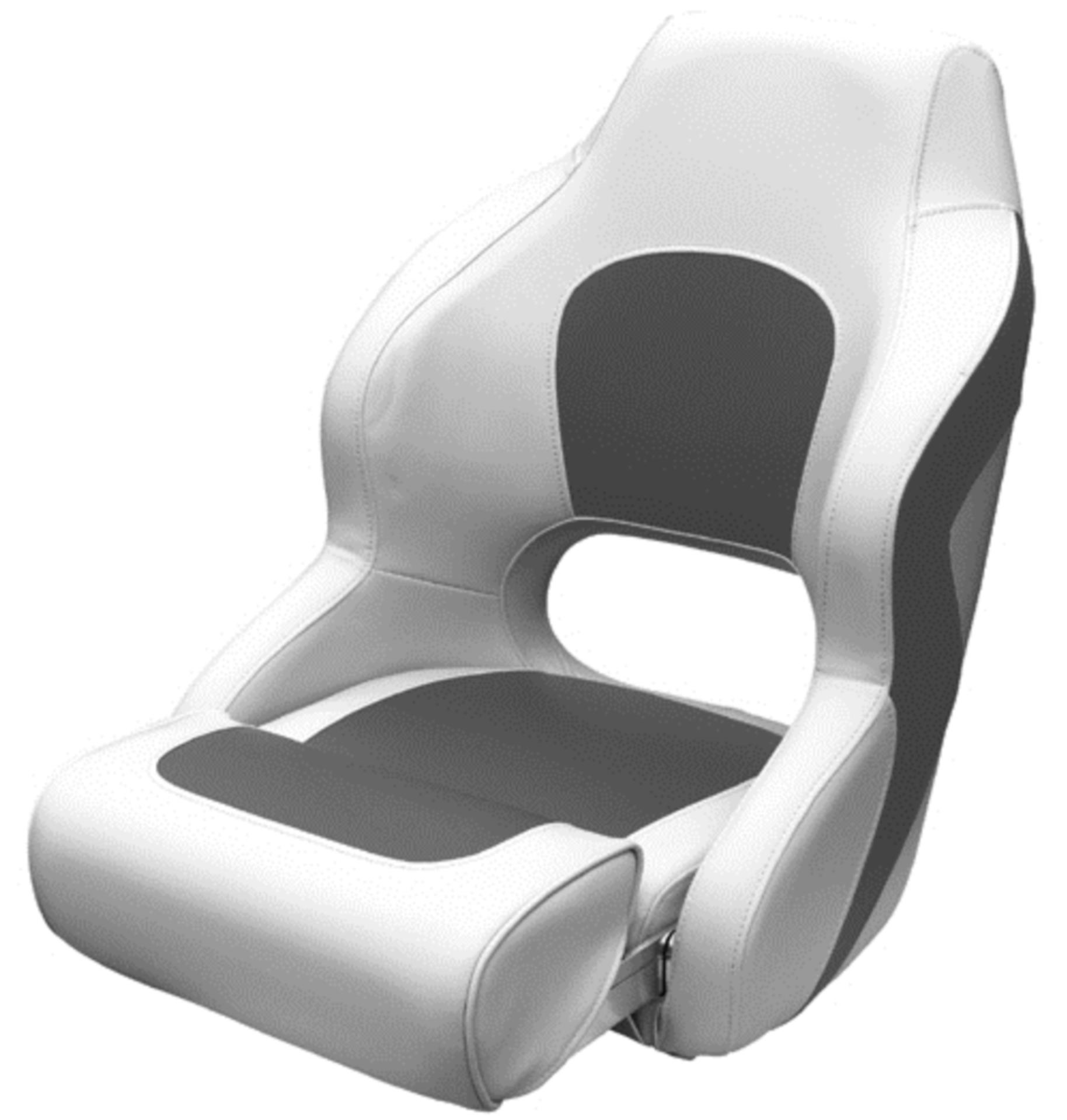 Springfield Marine Flip UP Steuerstuhl Sport, weiß / grau