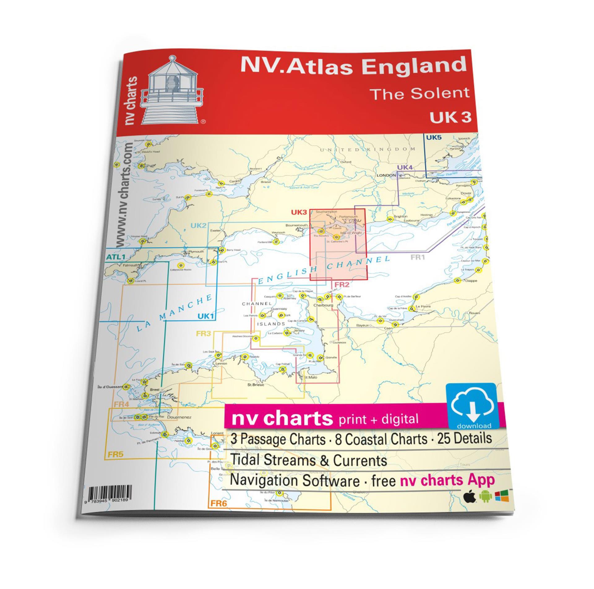 Nautischer Verlag NV Atlas England UK3 - The Solent