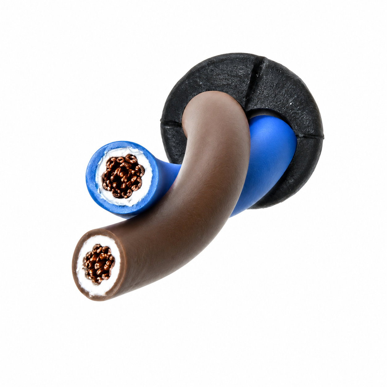 Lindemann Kabel flexibel H07VK 2 x 2,5 mm² x 10 Meter (blau braun)