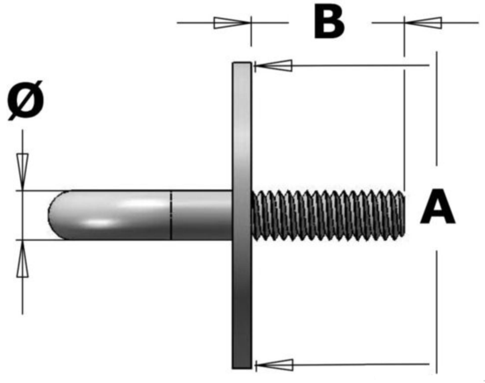 Osculati Augbügel rund mit Stiftbolzen 6 mmØ x 22 mm Osculati Augbügel rund mit Stiftbolzen 6 mmØ x 22 mm