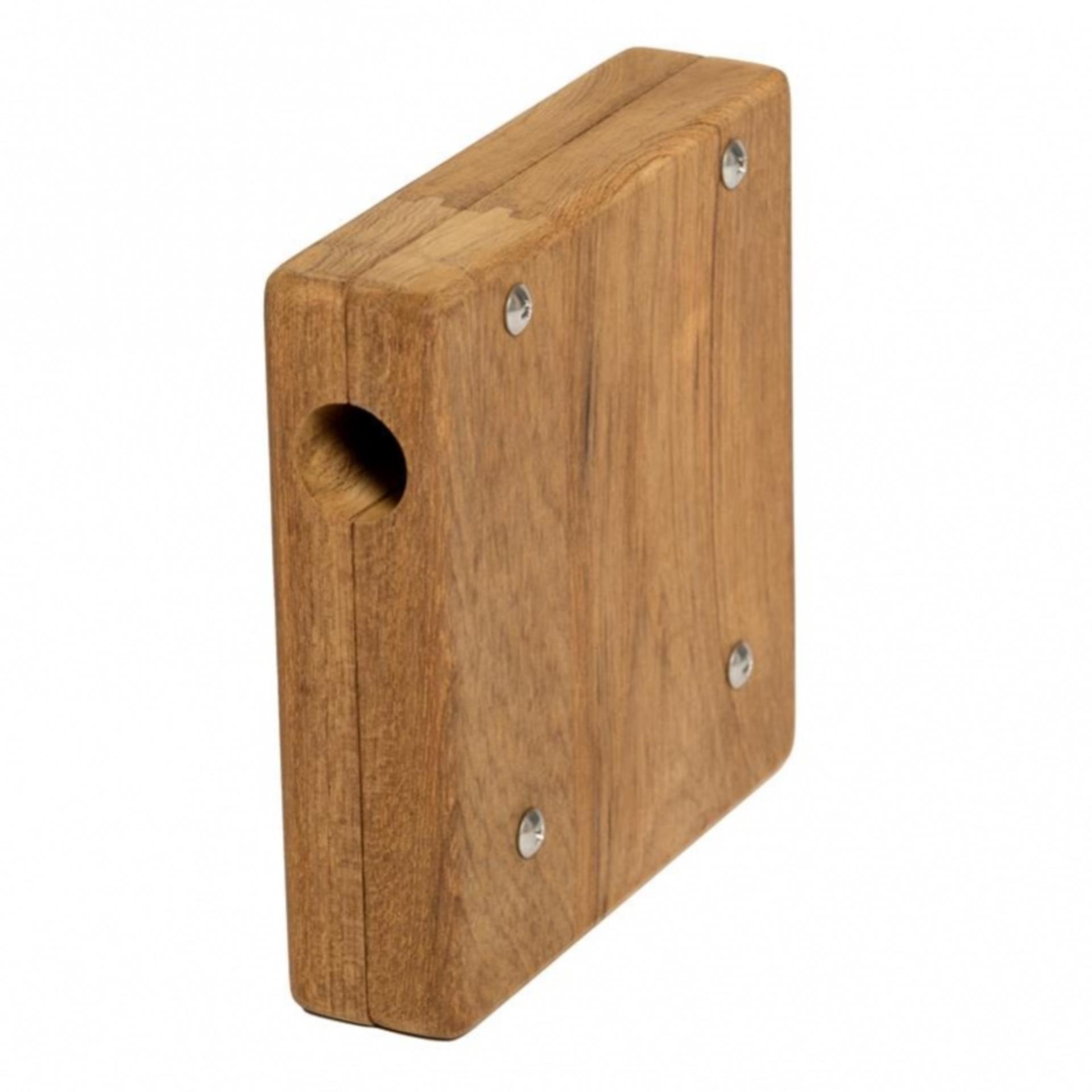Teak Außenbordhalterung, 45 x 175 x 175 mm