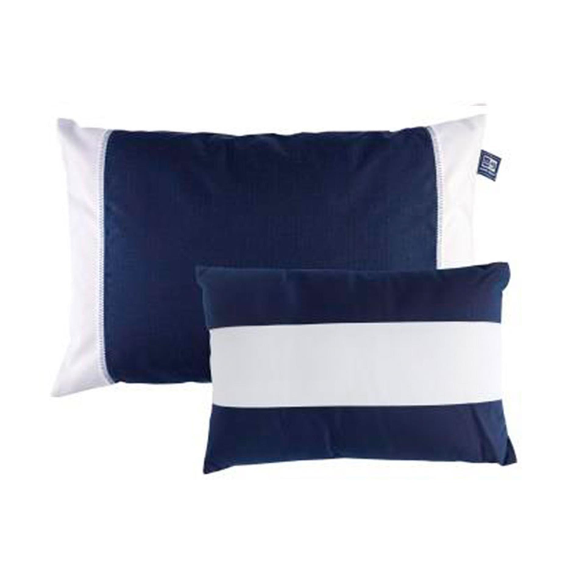 Marine Buisness Waterproof Kissenset Groß & Klein, Navy & White