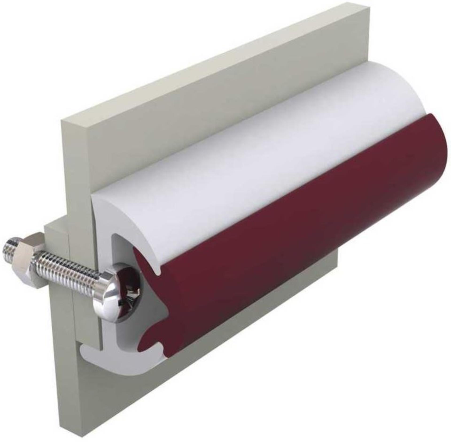 Vetus Kederleiste weinrot für Trap-Basis Scheuerleiste (20 Meter)