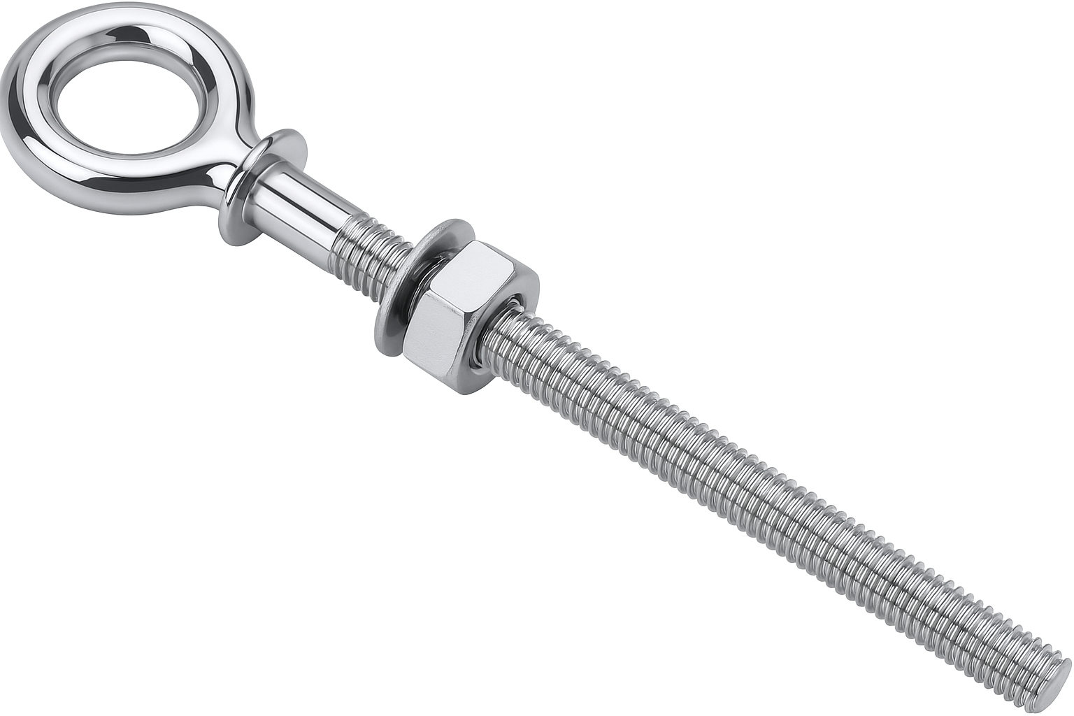 Osculati Augbolzen Edelstahl 8 x 100 mm, Auge 14 mmØ
