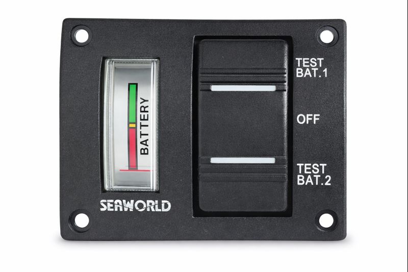 Seaworld Batterietester für 2 Batterien, Analog