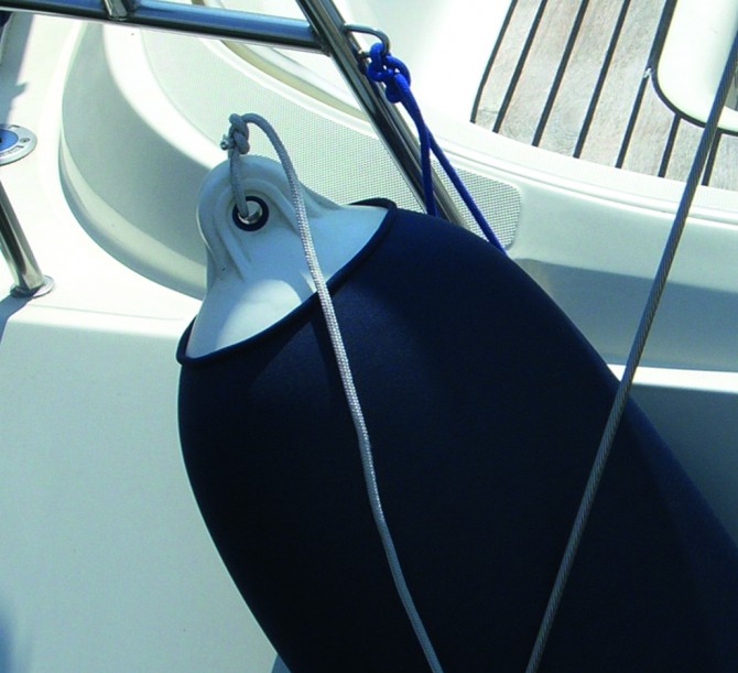 Rollneck Fenderüberzug schwarz Größe M, 22 - 27 cm (5 Meter)