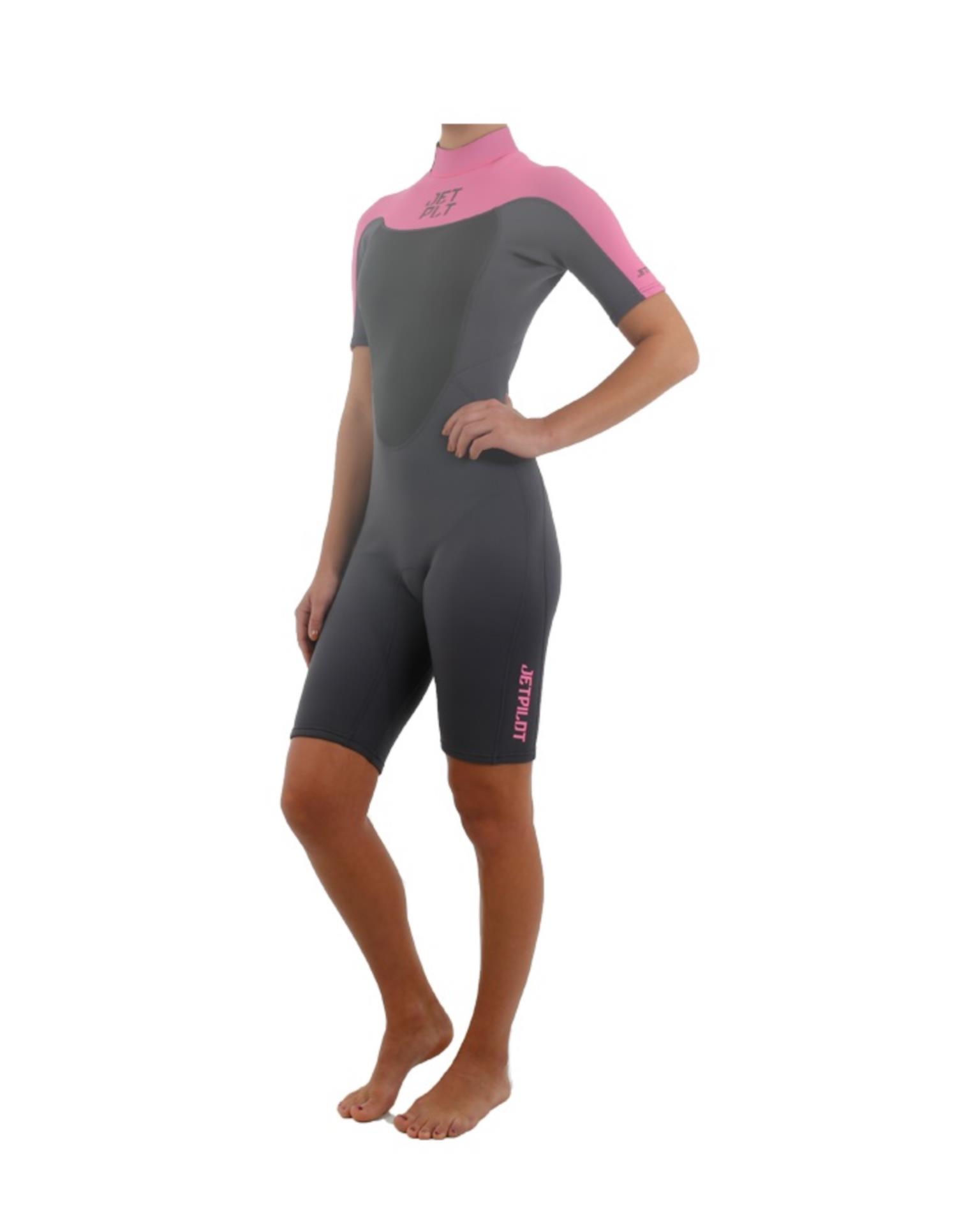 JETPILOT SPRINGSUIT "FLIGHT" 2X2 MM GRAU/PINK