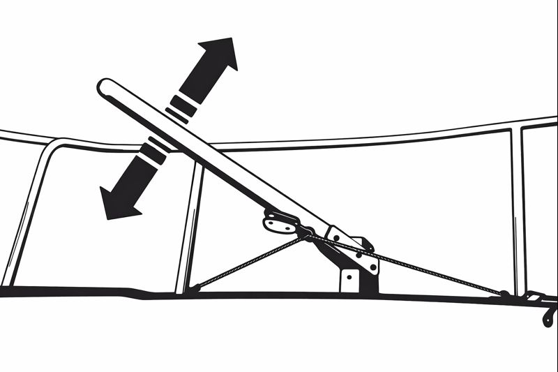 Gotthardt Pinnenarretierung / Tiller-Lock