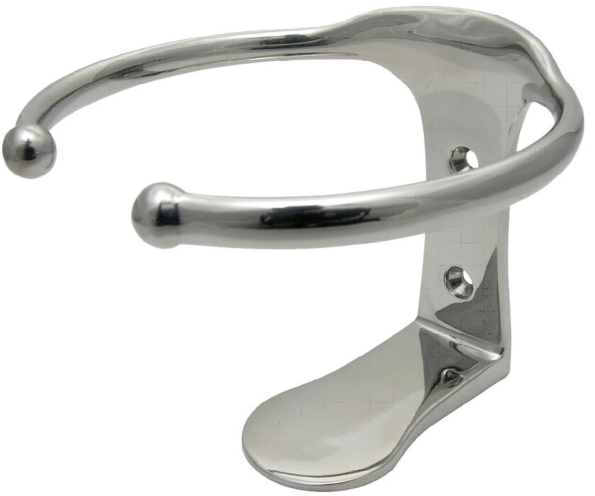 Osculati Glashalter Edelstahl 1er Anbau zur Wandmontage, 106 x 106 mm