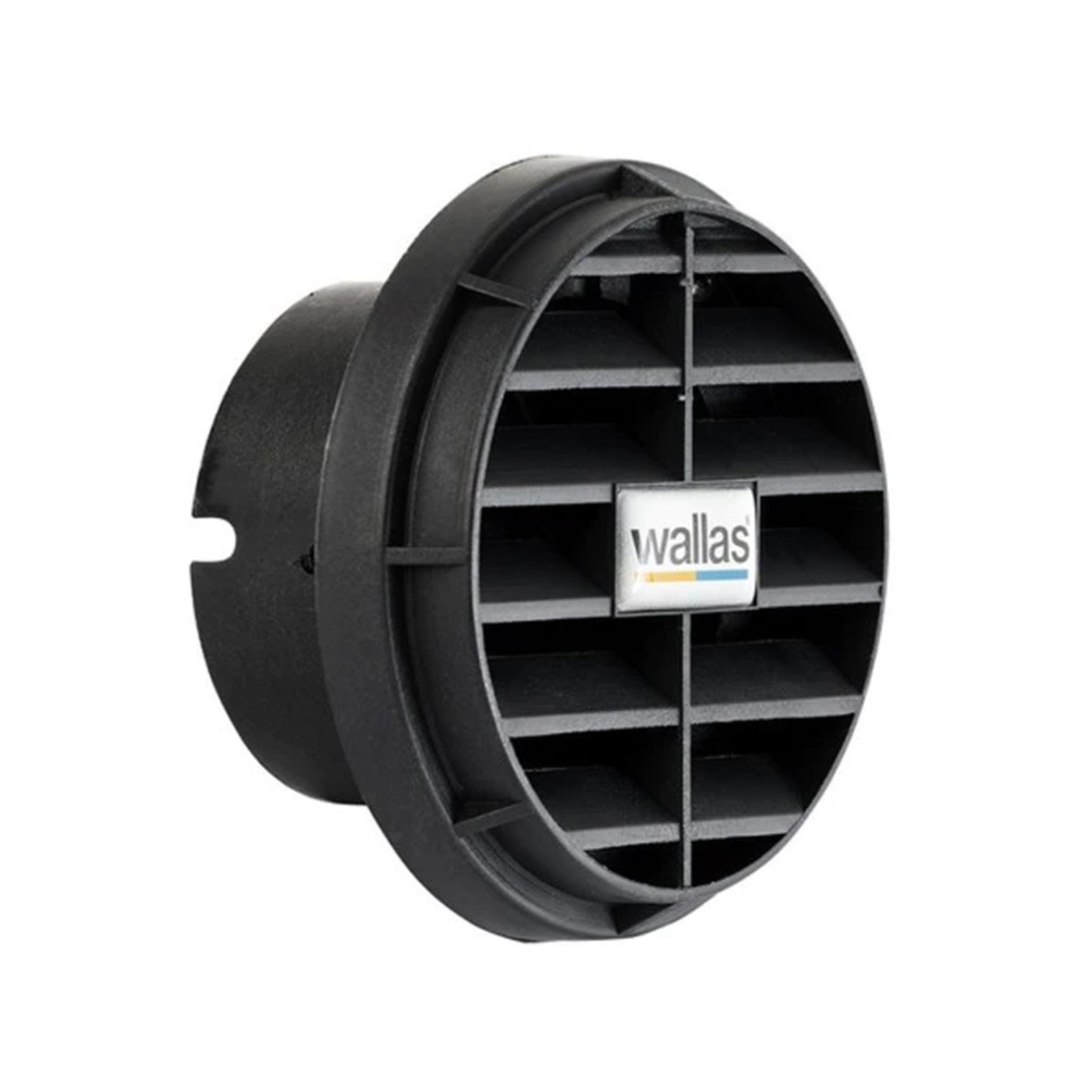 Wallas Auslassblende 75mm schwarz