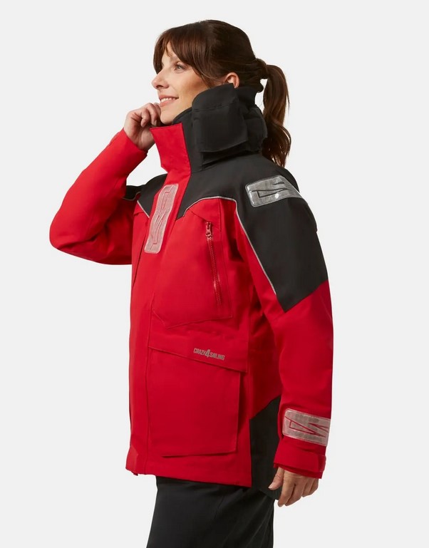 Crazy4Sailing C4S Stavanger II, Jacke, Damen, rot/carbon, L  