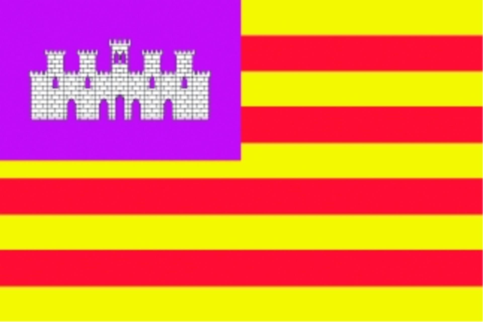 Lindemann Flagge Balearen, 20 x 30 cm