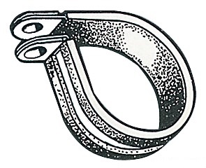 Osculati Edelstahlschellen mit Gummischutz, innen 16 mm 2er-Set