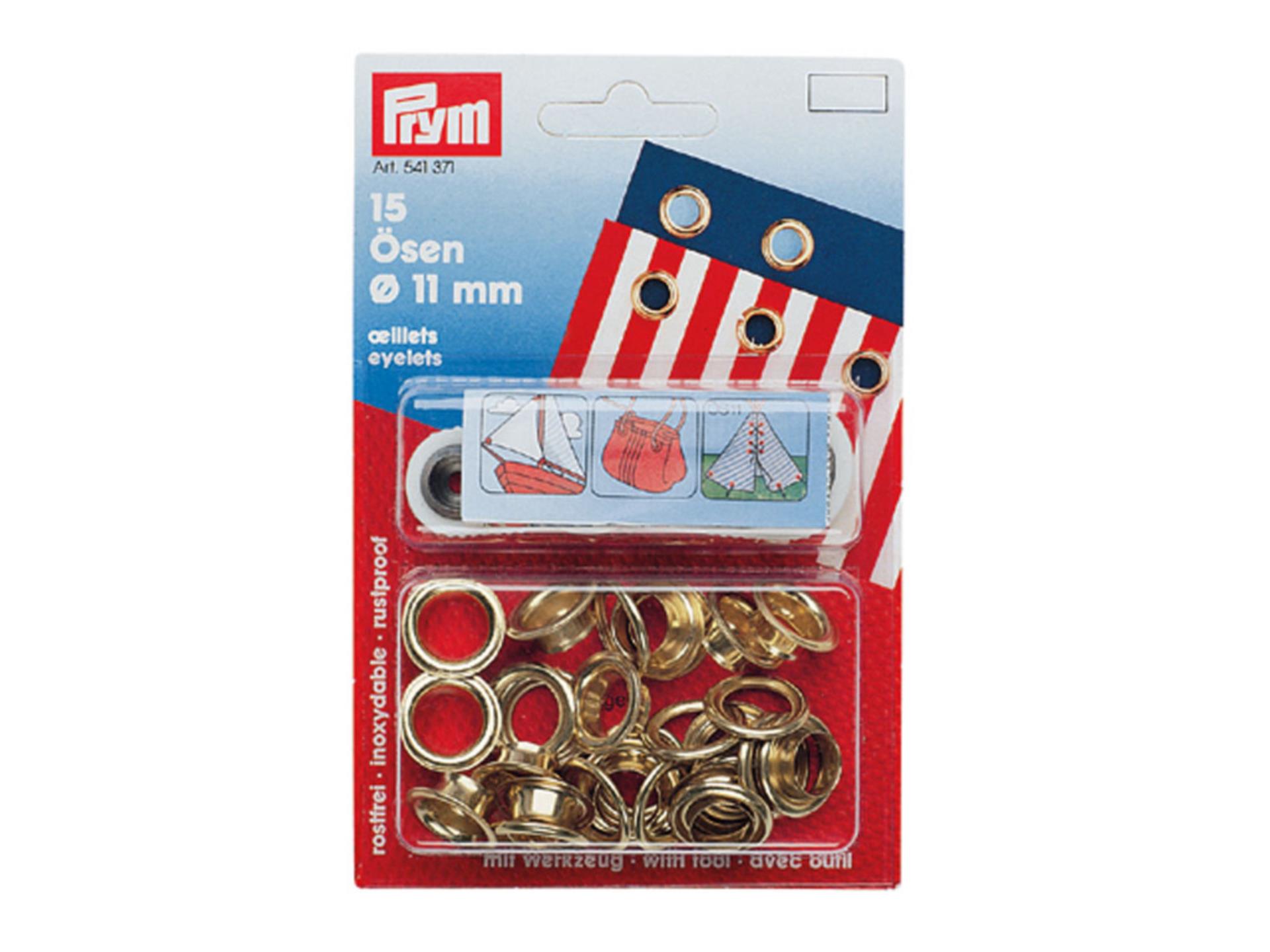Prym Rundkauschen Messing 11 mmØ inkl. Werkzeug