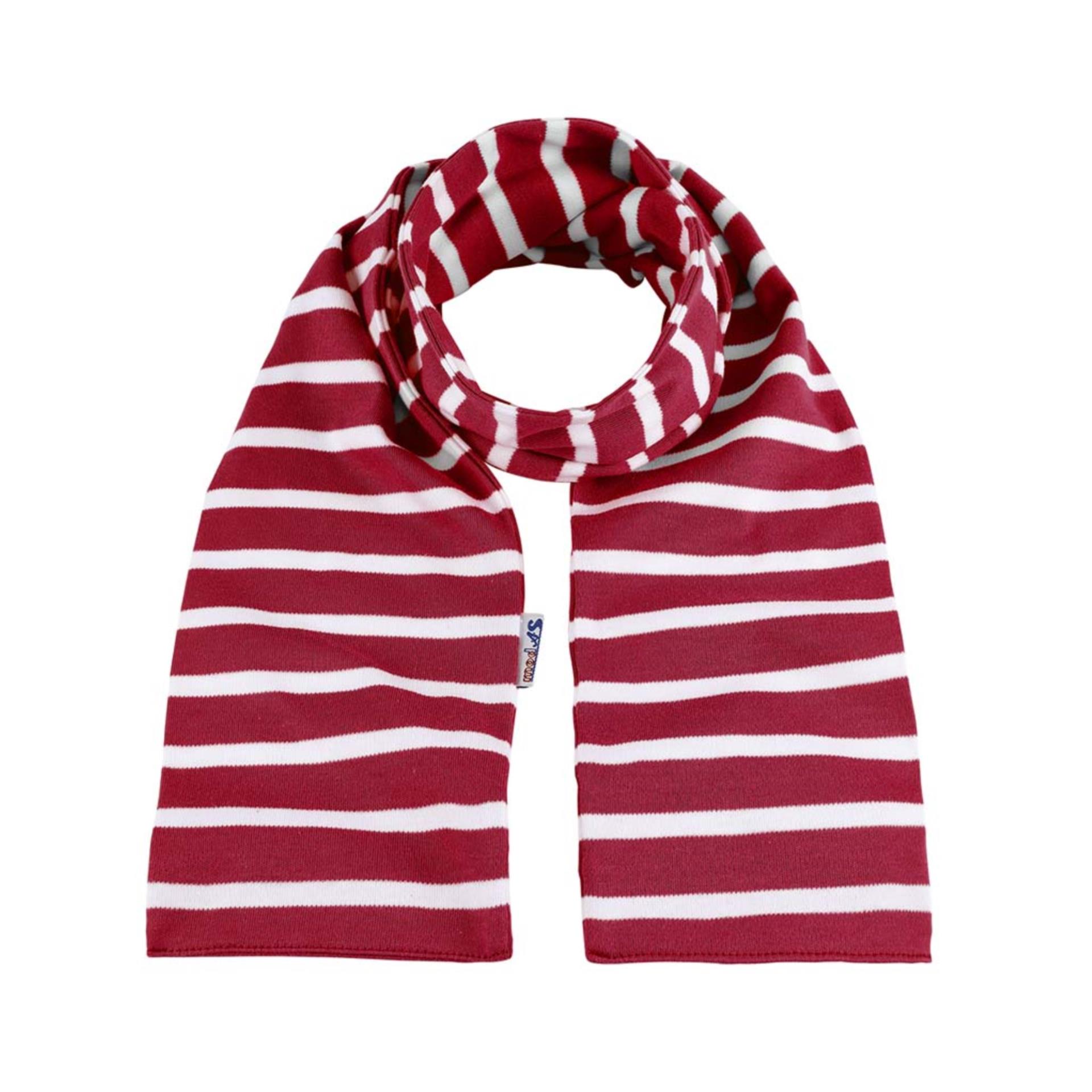 Modas Bretonischer Schal rot / weiss, 20 x 160 cm