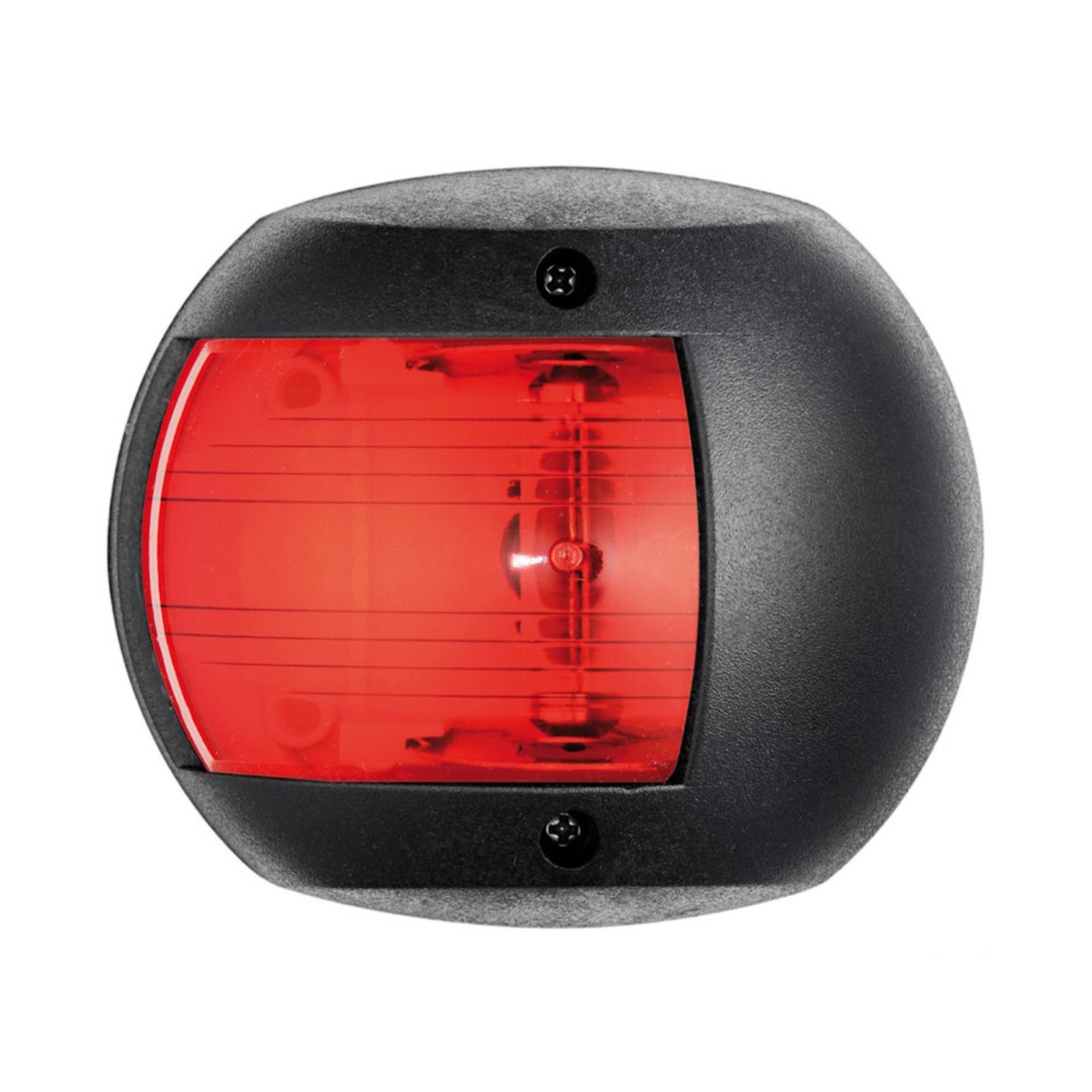 Osculati LED Navigationslicht Classic 12 schwarz, Backboard rot