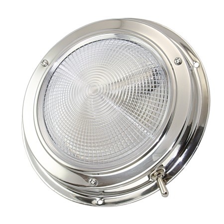 Lindemann Deckenlampe Edelstahl 15W, 140 mm Ø