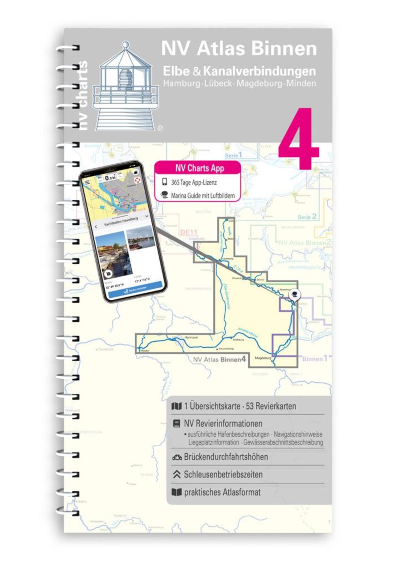 Nautischer Verlag NV Binnen 4 Kombipack Elbe & Kanalverbindungen