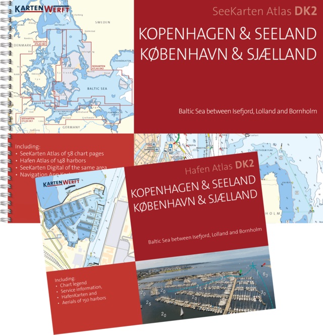 Kartenwerft Seekarten Atlas DK2, Kopenhagen & Seeland