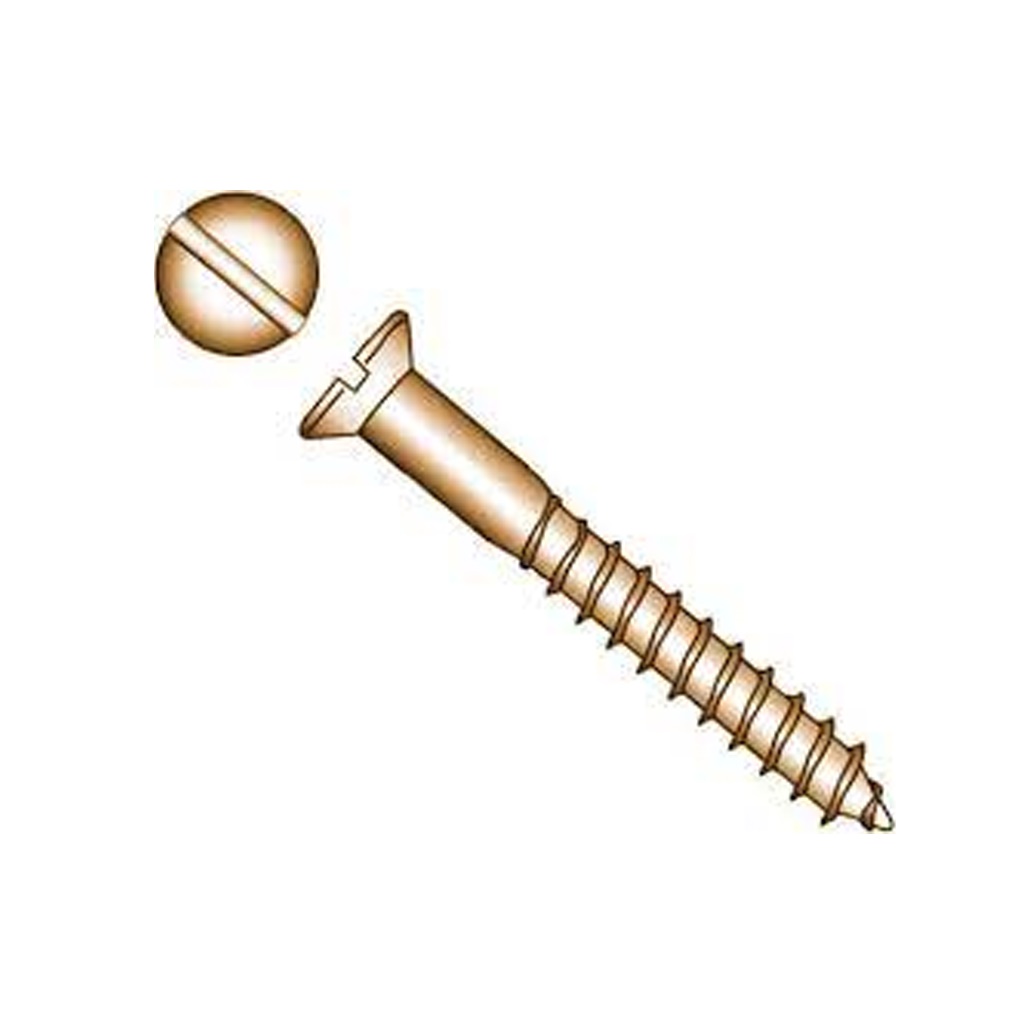 Marinetech M3 x 20 mm Kupfer / Bronze Holzschraube (8 Stück)