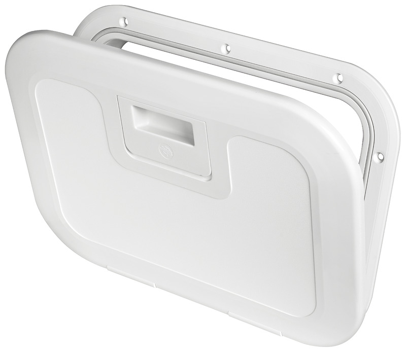 Osculati Inspektionsluke Push & Pull 380 x 280 mm, weiss