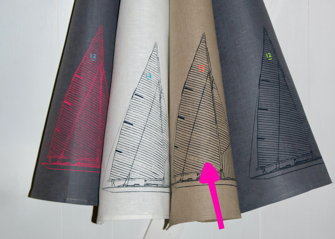 Nautischer Verlag NV Geschirrhandtuch 12mR, sand/ blau