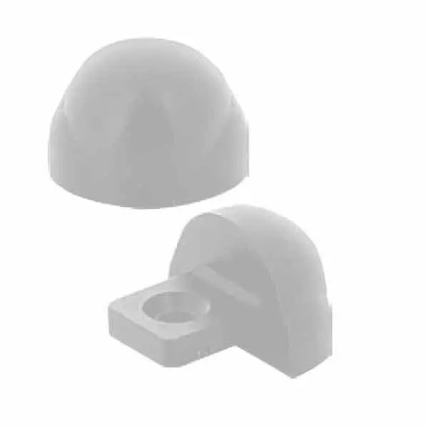 Vetus Endstücke für Poly Basis Scheuerleiste 40 x 31, weiß  (Paar)