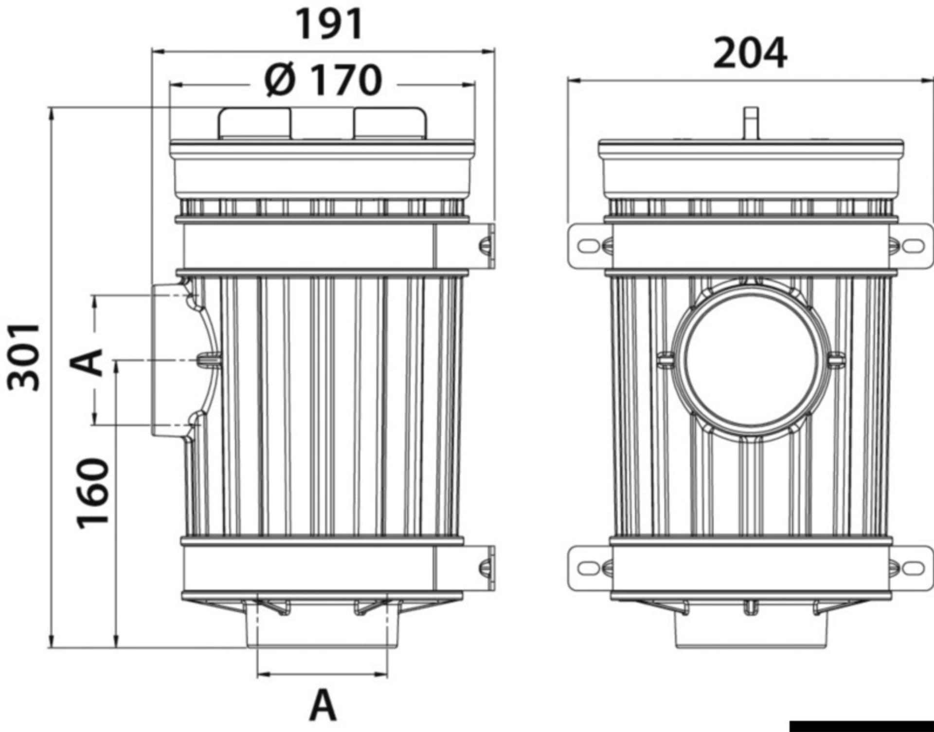 Osculati Aquanet Plus Kühlwasserfilter 550 l/min, Anschluss 2 1/2" 