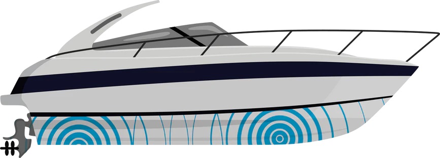 HullSonic Ultraschall Anti-Fouling, mit 2 Transducer