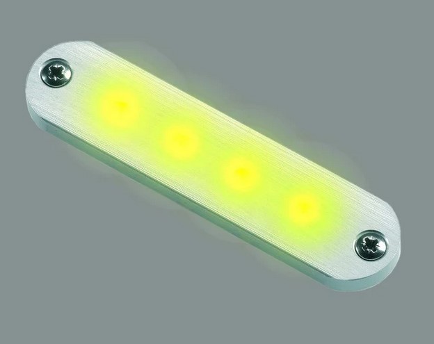 Cabin Denmark Cabin Courtesy 4 gelbe LED Gehäuse alu/titan 11V-16V