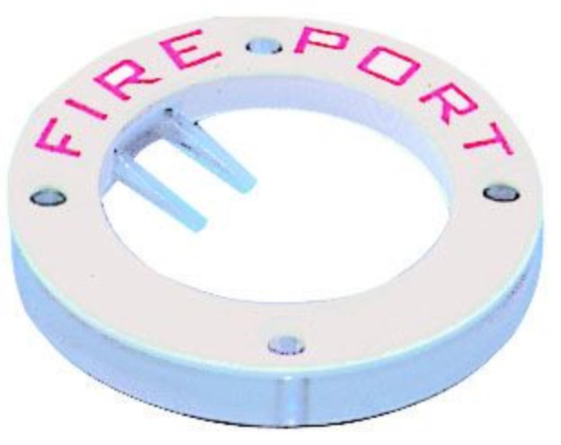 Osculati Feuerschutzventil, Kunststoff weiss