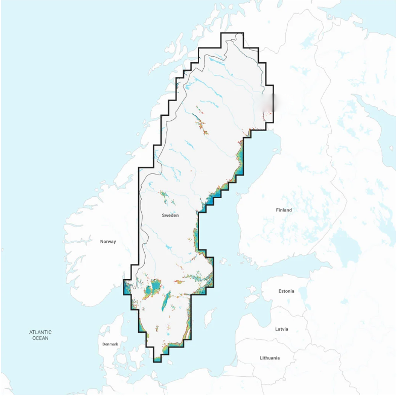 NAVIONICS+ NAEU067R Schweden, Seen und Flüsse