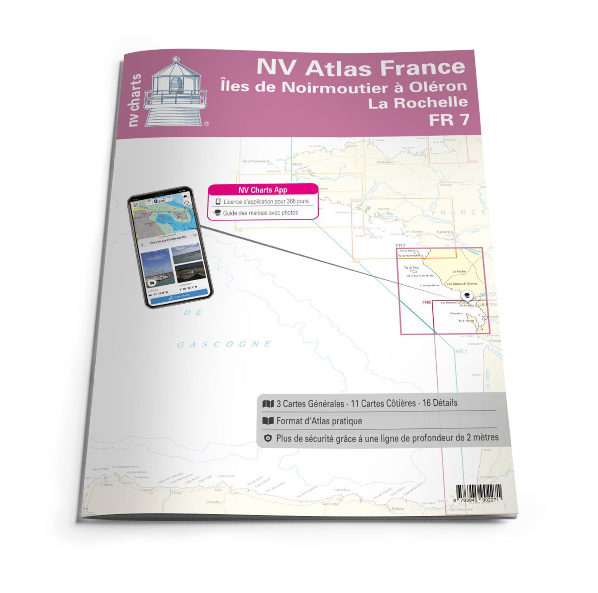 Nautischer Verlag NV Atlas FR7 - Iles de Noirmoutier à Oléron