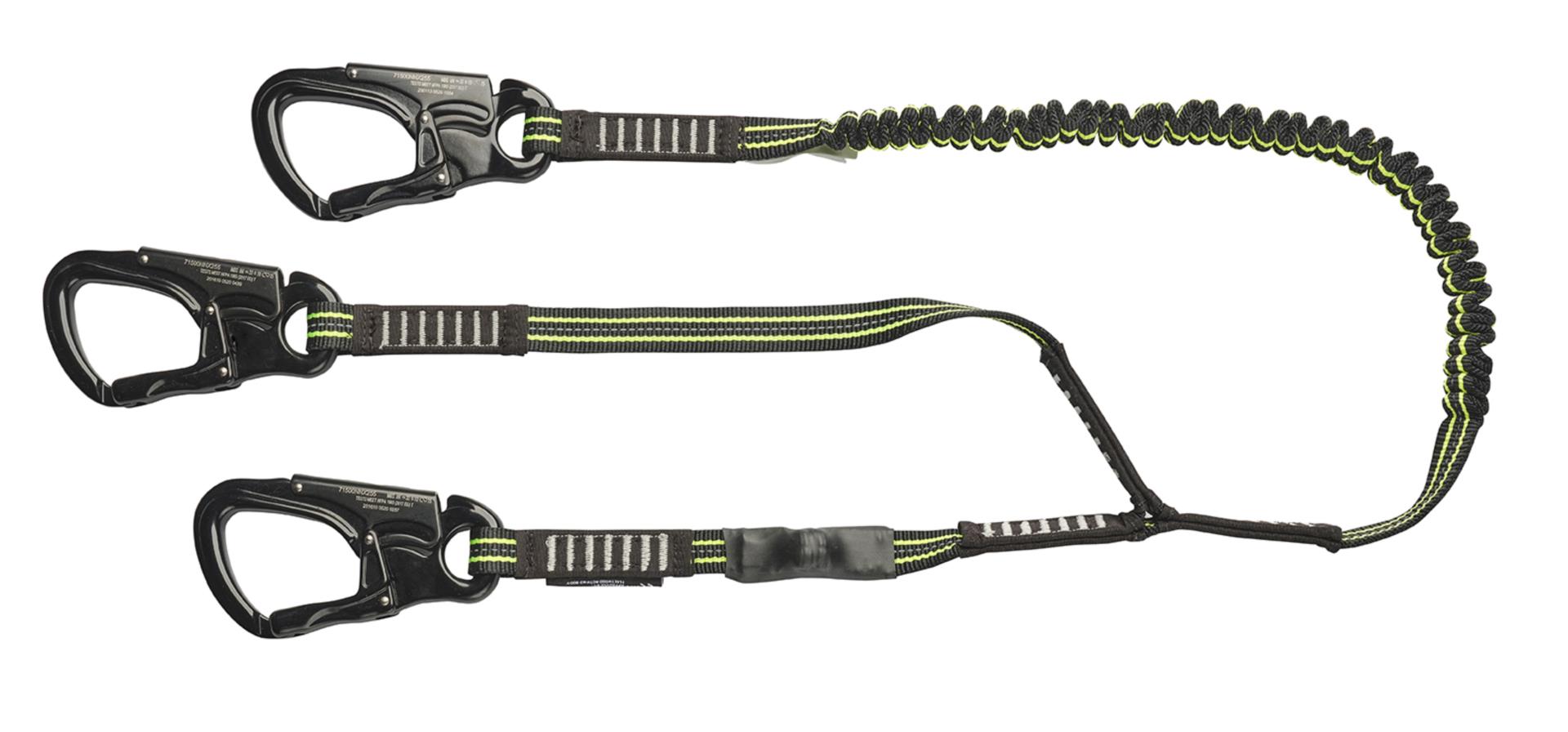 Crewsaver Lifeleine 2 Meter / 3 Karabiner elastisch