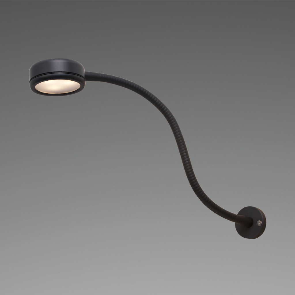 Prebit Navi Tischleuchte FLEX05IP68 schwarz eloxiert warmweiss/ rot