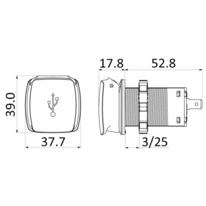Scanstrut Flip Pro USB-A & USB-C-Steckdose, wasserdicht