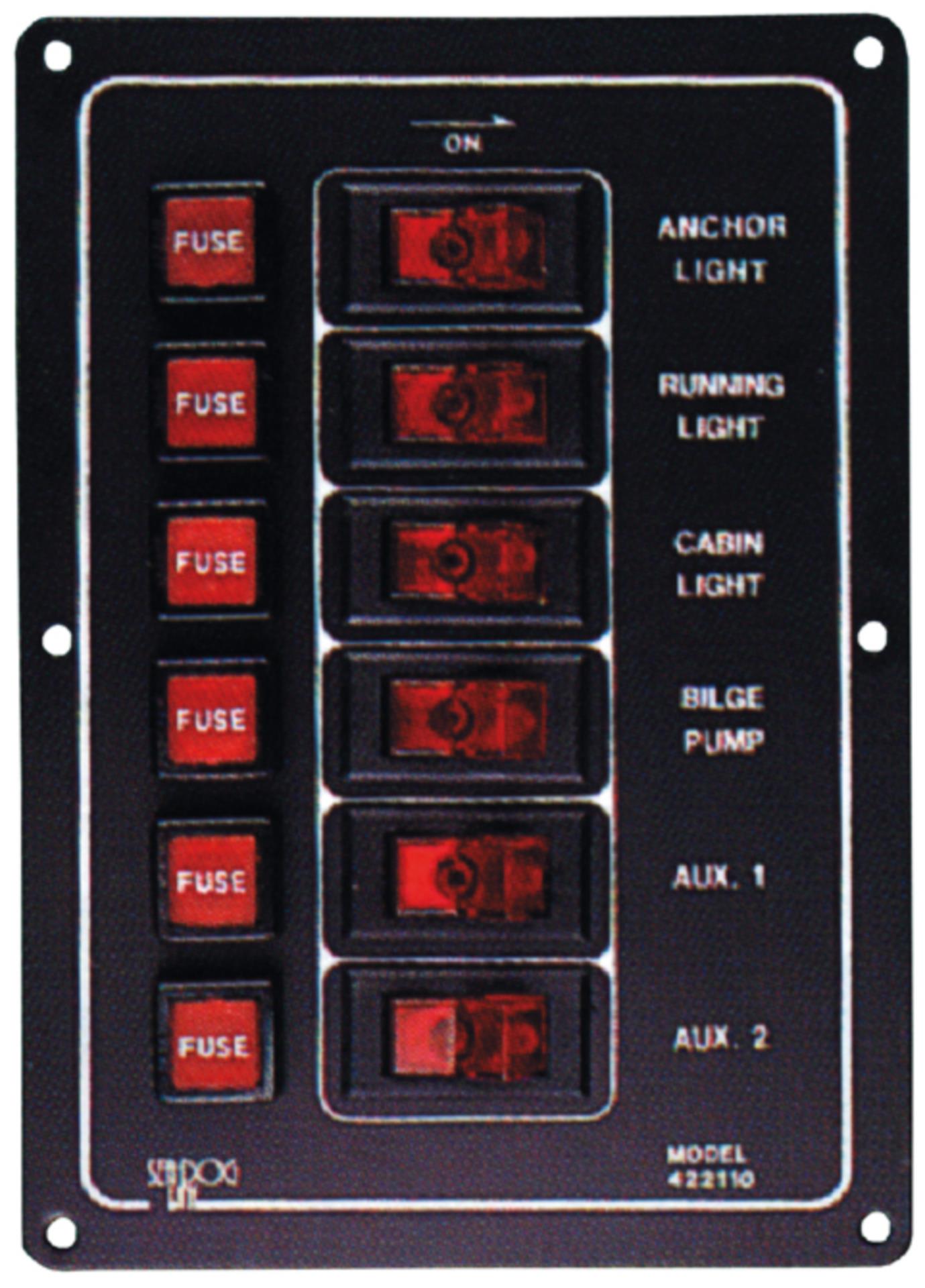 Lindemann 6er Schalttafel, vertikal