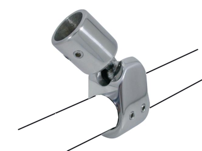 Marinetech Bimini Gelenk Relingsmontage für 22 mmØ, Länge 97 mm