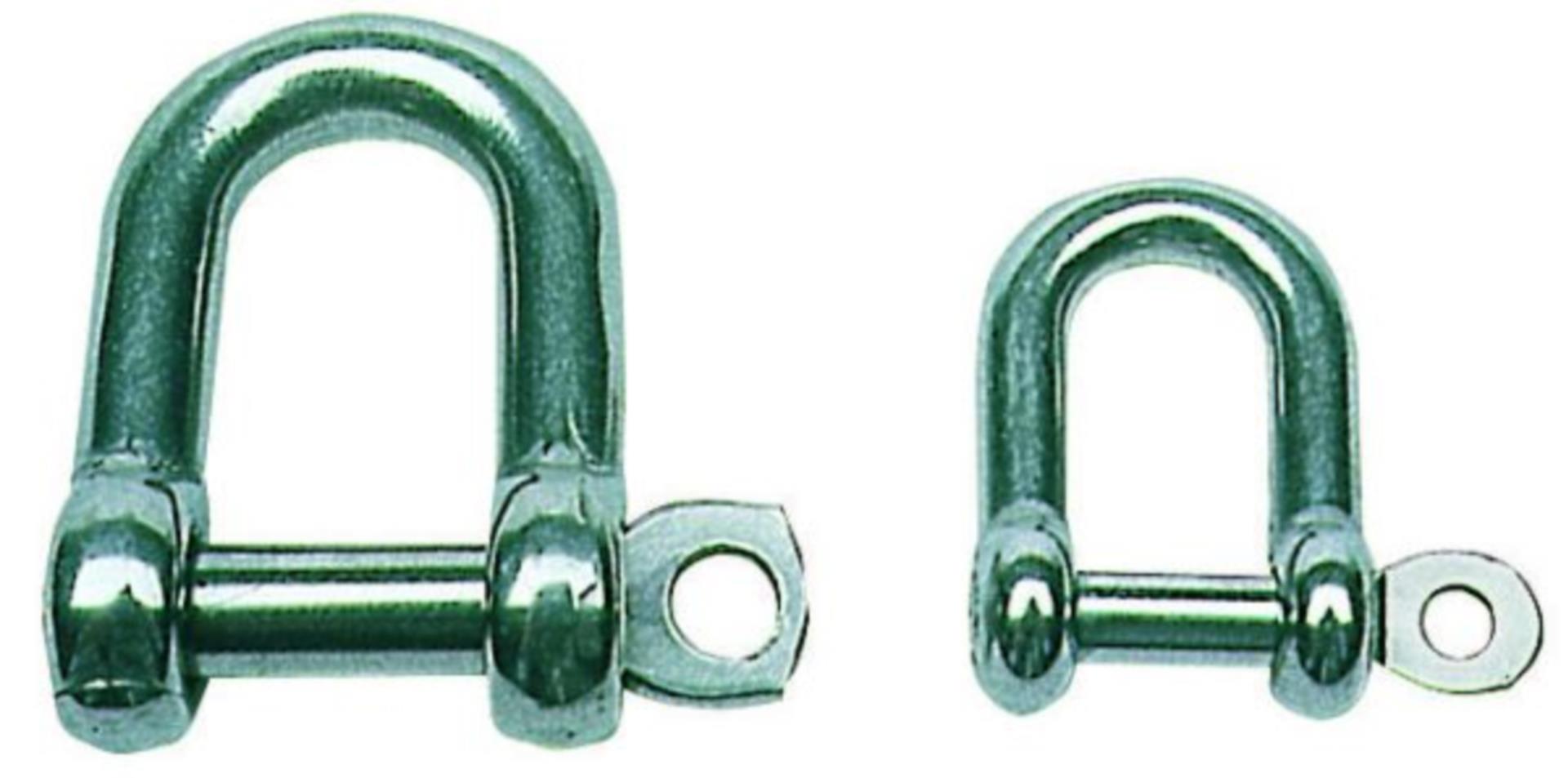 Edelstahl Schäkel Gerade, 8 mmØ