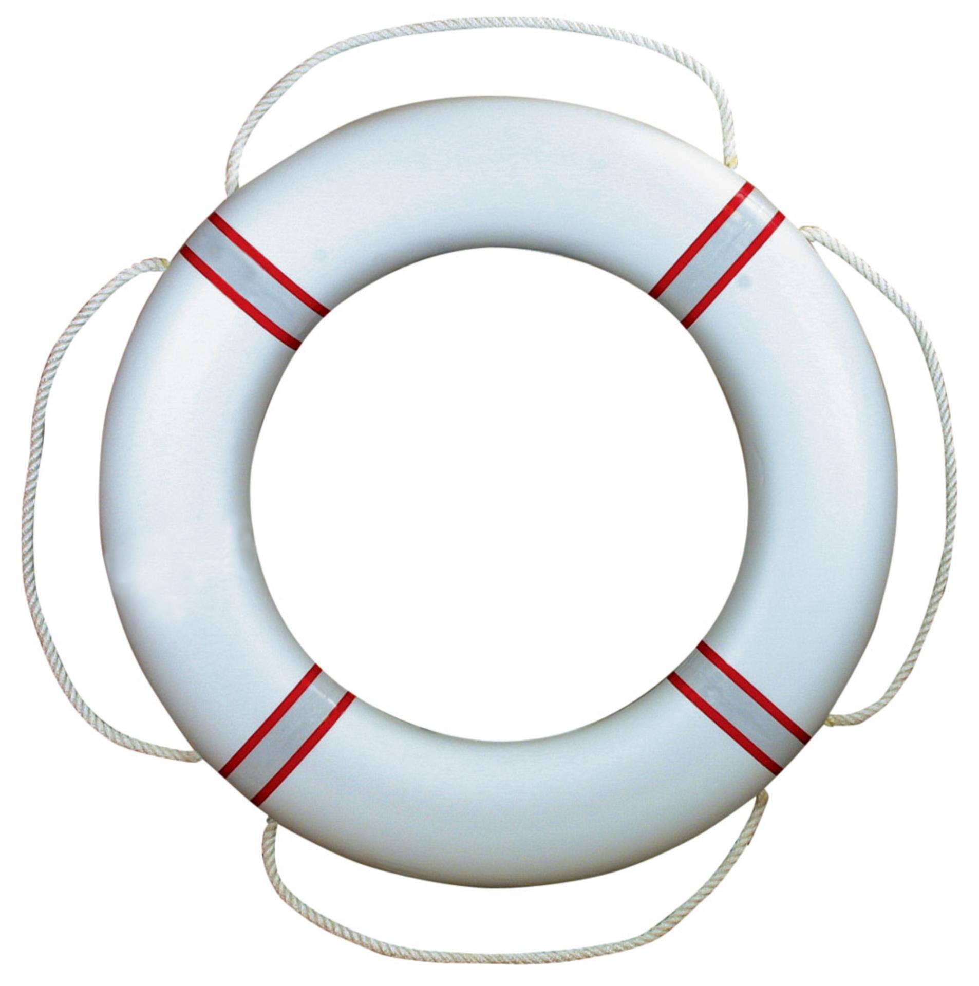 Gotthardt Rettungsring FP380 Weiß mit roten Reflex-Mannschetten